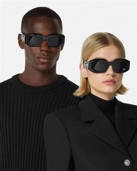 versace all black sunglasses|versace black sunglasses women.